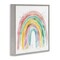 Stupell Industries Pastel Rainbow with Gold Accents Framed Giclee, design by Creative Studio